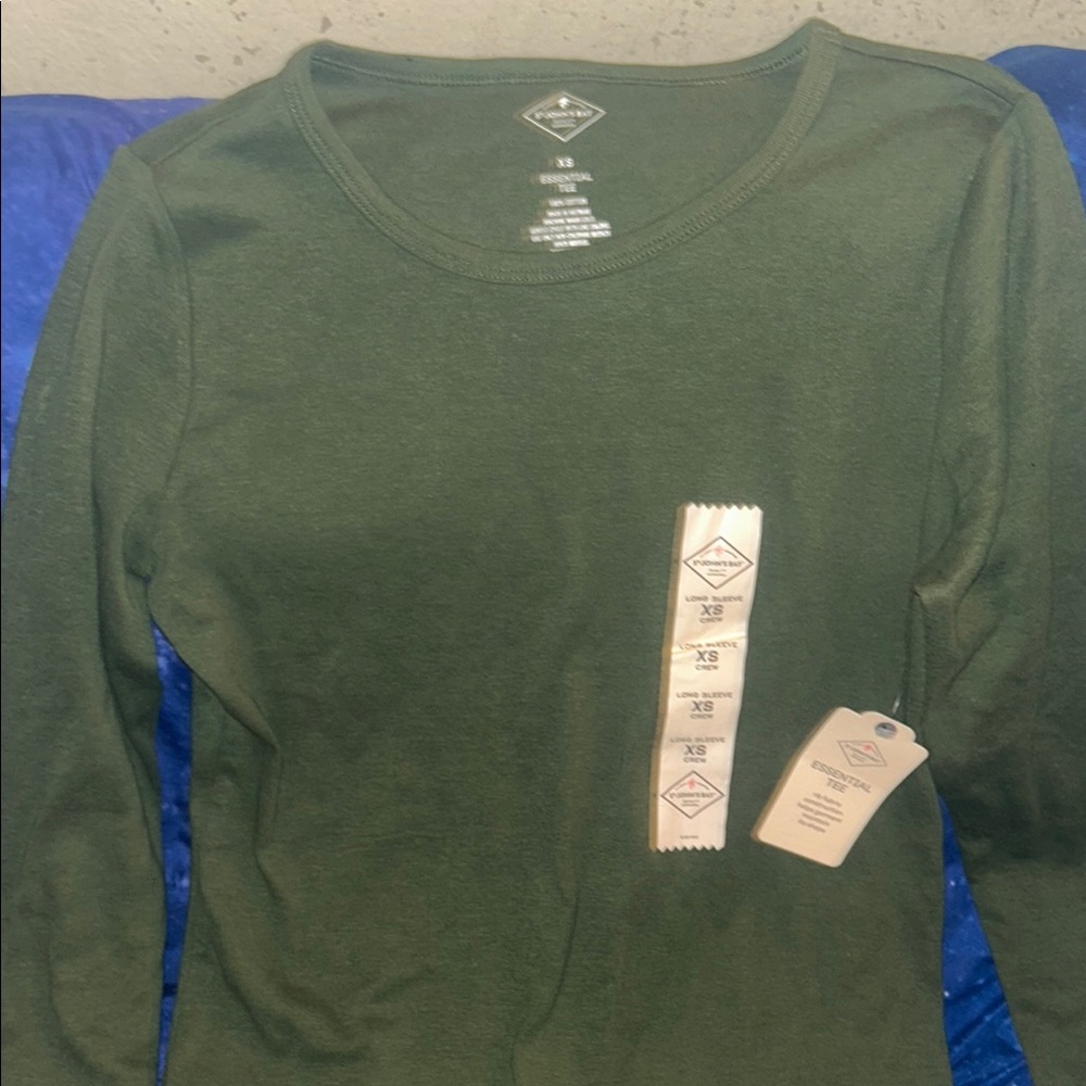 St. John Bay Green Long Sleeve Shirt